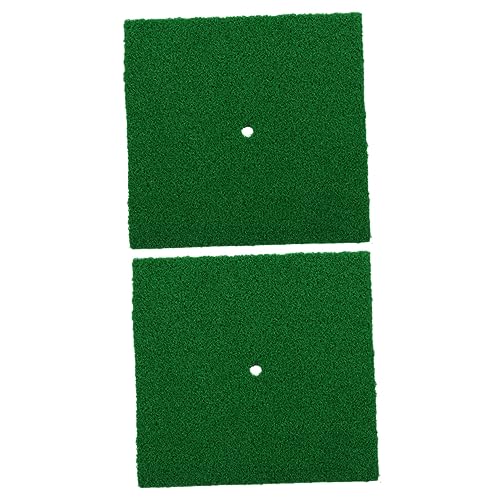 JOINPAYA 2pcs Golf Hitting Mat Simulation Grass Pad for Practice for Beginners Professionals Golf Training Essential
