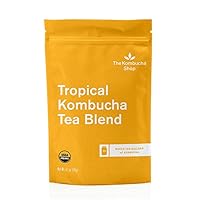 Vista 1 de The Kombucha Shop - Sabor tropical - Mezcla de té orgánico de hojas sueltas negras - Hace 10 galones de té Kombucha