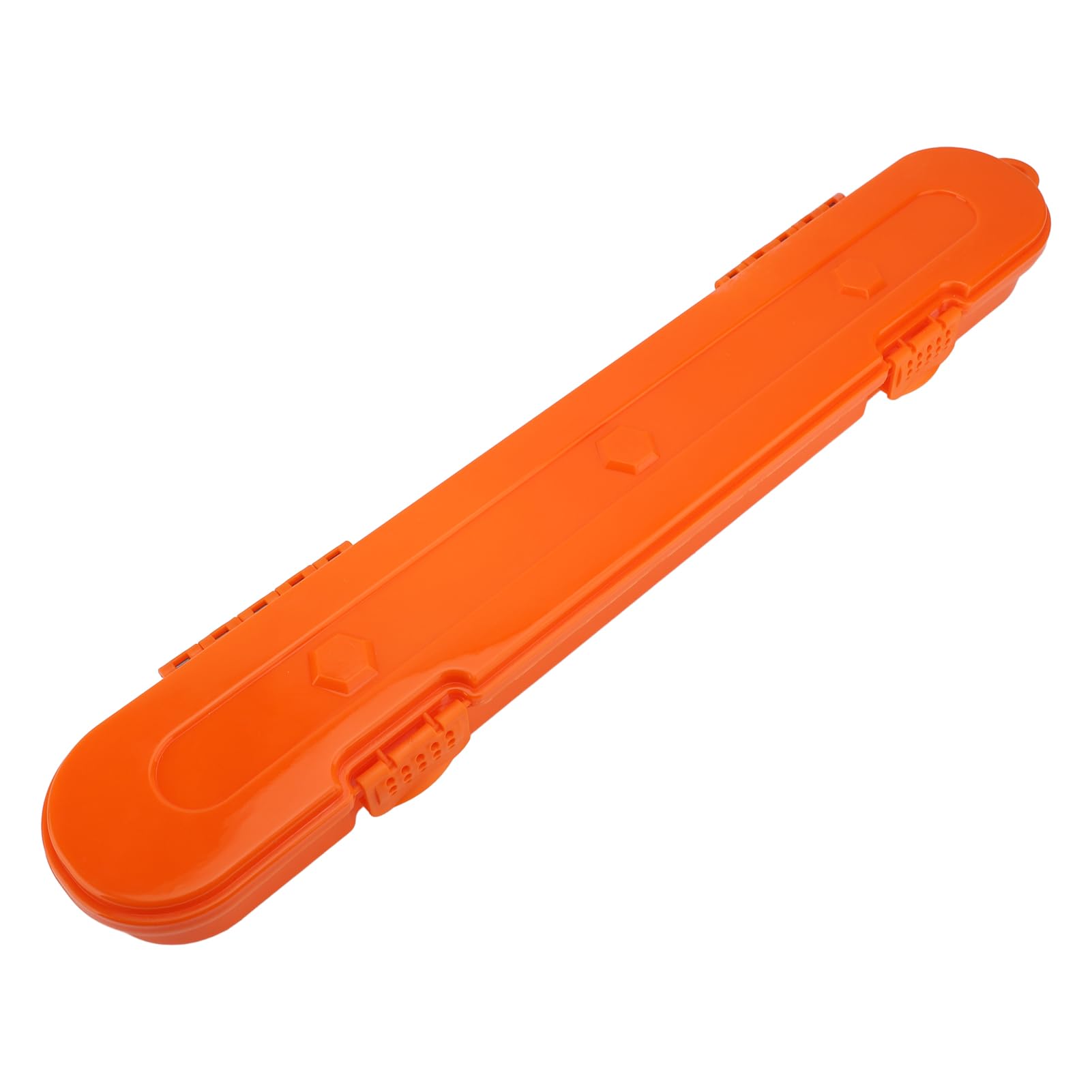 Aufbewahrungsbox für Kettensägenkette, große Kapazität, Kunststoff, Organizer für elektrische Sägekette (Orange)