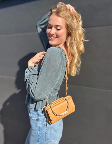 Miniatura 6 de EVVE Bolso de mano pequeño con asa superior, bolso cruzado moderno para teléfono celular para mujer