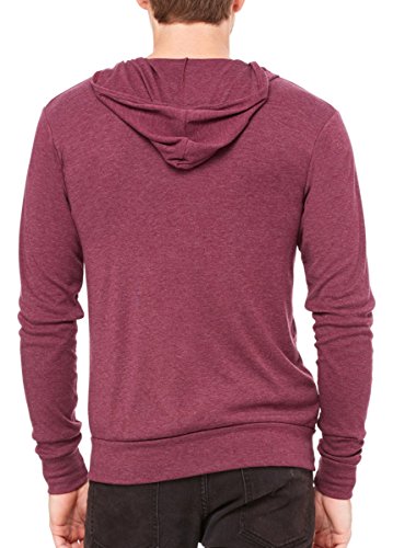 Bella Canvas Unisex Triblend Full-Zip Lightweight Hoodie XL Grey Triblend3