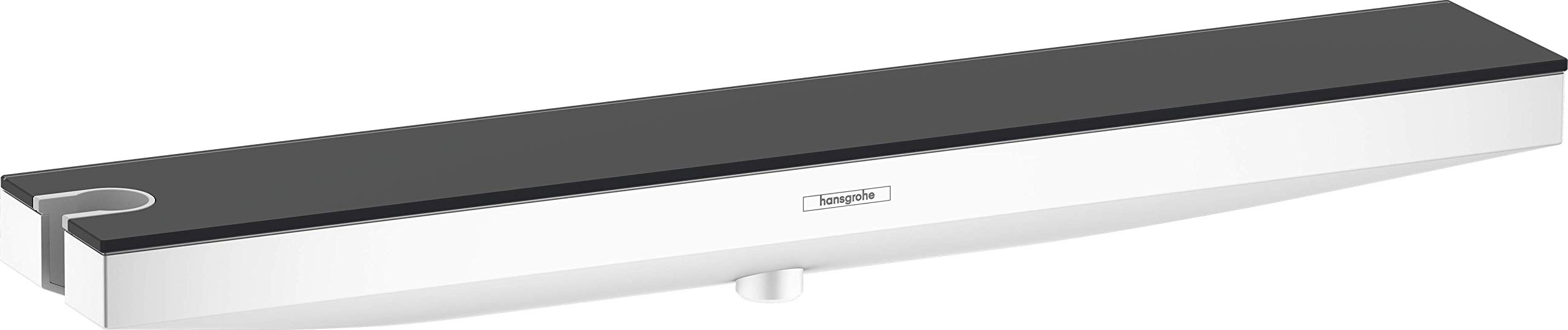 Hansgrohe 26843700 Rainfinity Porter 500 Wall Connection Shelf Matte White, Shower Holder Left