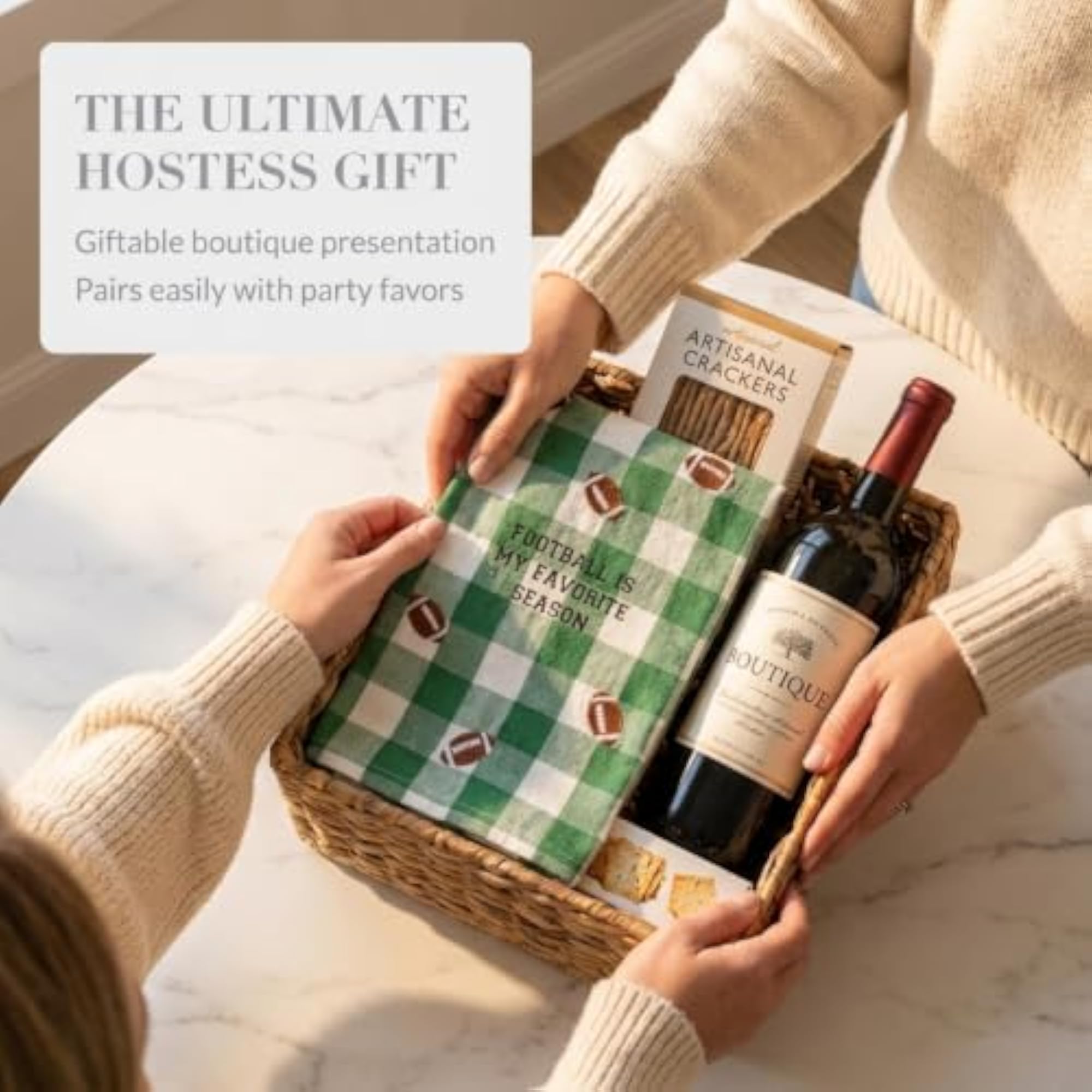 Football Seasonal Decorative Bar Towel, Kitchen Gift