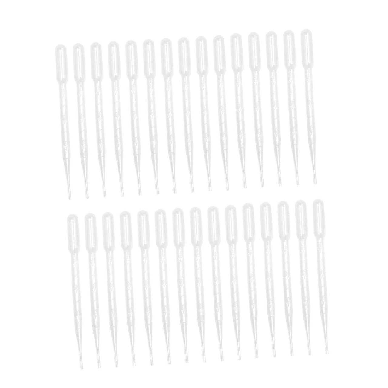 CIYODO 300pcs Pipette Plastic Pipettes Transparent Liquid Eye Dropper Plastic Laboratory Pipettes