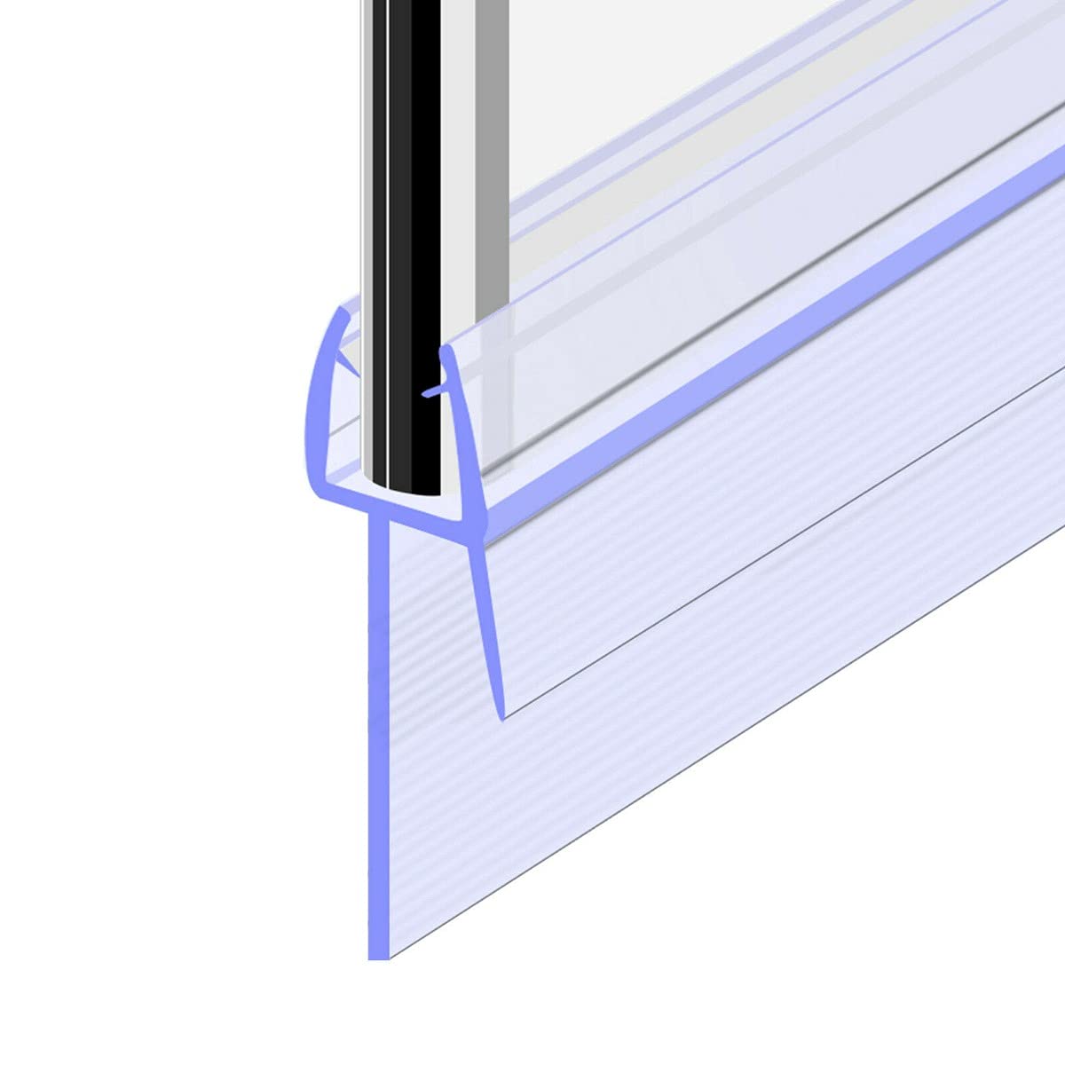 Bath Shower Door Rubber Seal Strip for 6mm Glass Seals Gaps Up to 26mm