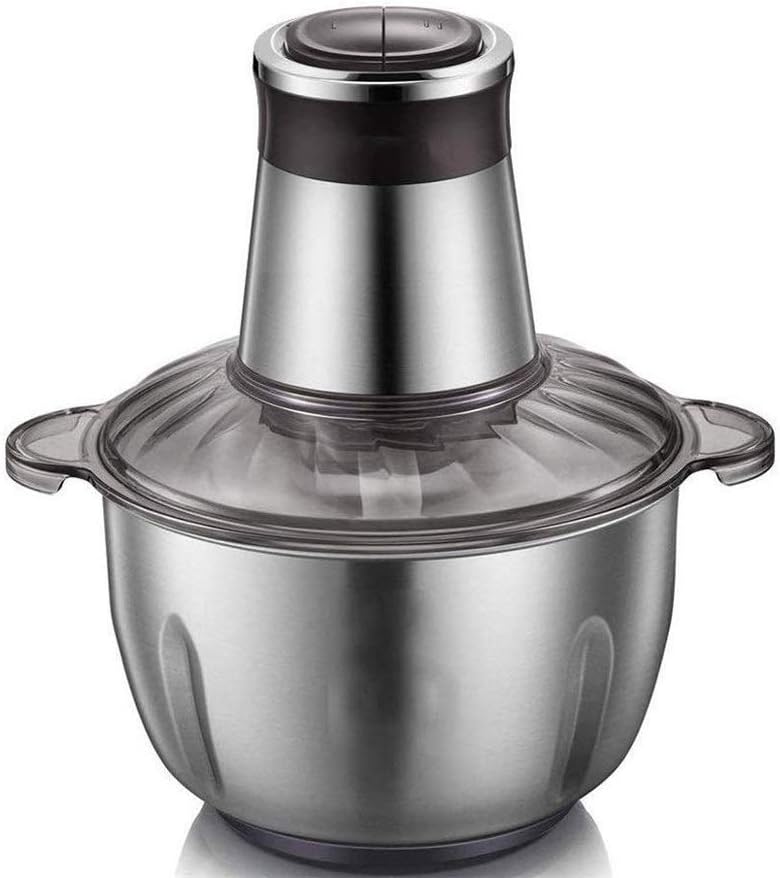 Electric Mini Meat Grinder, Food Chopper Stainless Steel Processor for, Vegetables, Fruits and Nuts, Bowl