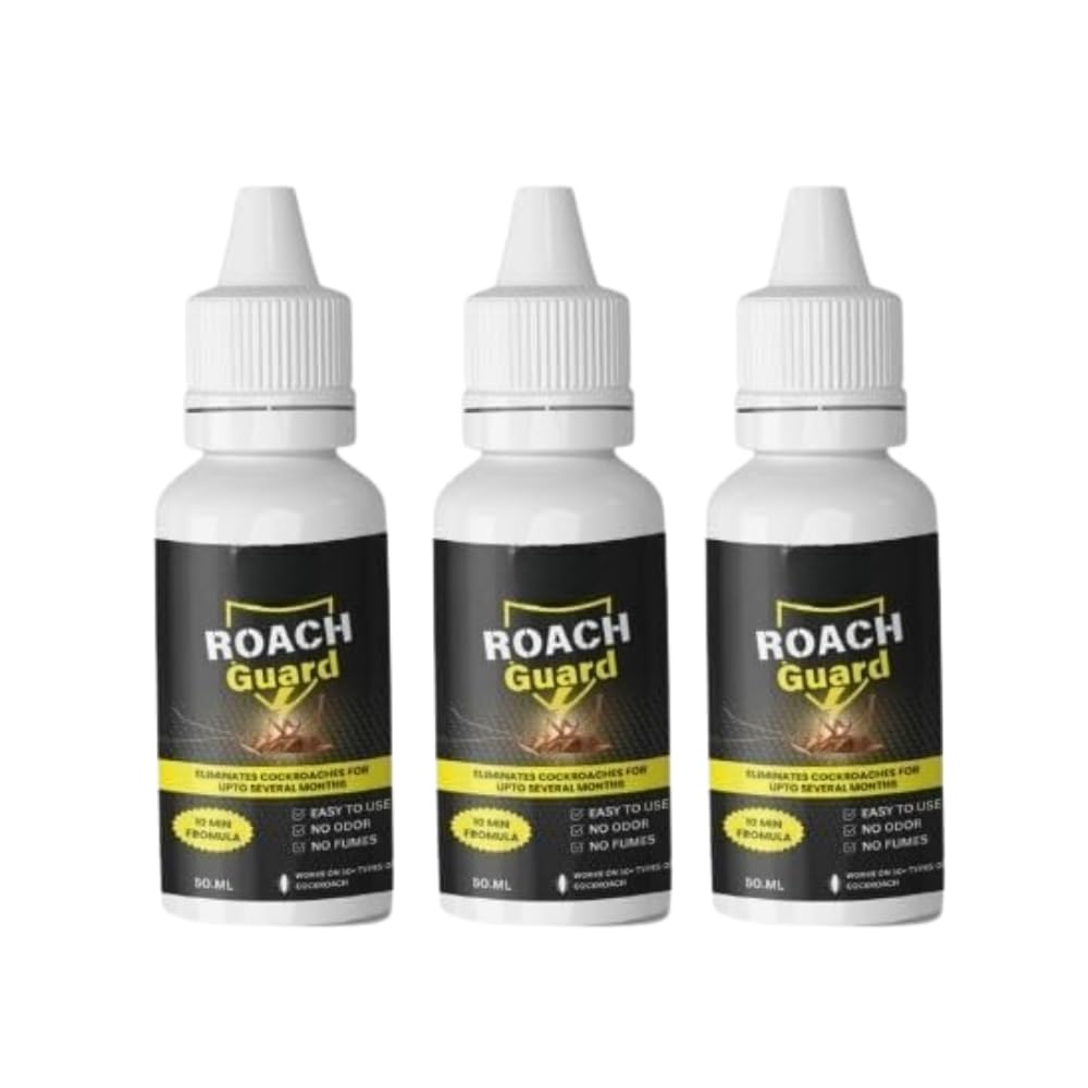 Roach Repellent Gel - Fast-Acting Gel Bait Eliminates Cockroaches in Home & Kitchen, Child & Pet Resistant 50ml (3)-image-37