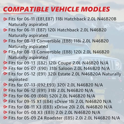 Image of 1Set N46B20B Cylinder Head Gasket Set Fits for 1 /3 /5 /X1 /X3, 2.0L, Replace 11120308857 11127511535 H80670-01