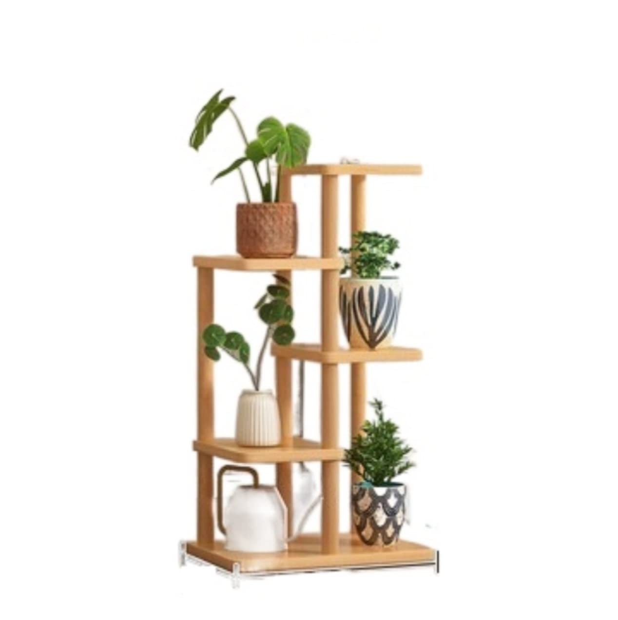 Lpmengs-EU Plant Shelves Flower Holder Wooden Plant Display Stand Rack Indoor Flower Pots Stand Outdoor Garden Decoration(B,89cm)