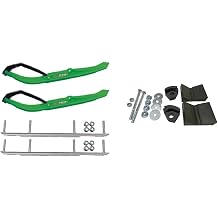 C&A Pro Green MTX Snowmobile Skis w/ 9" Shaper Bars Complete Kit Ski-Doo T3 Summit