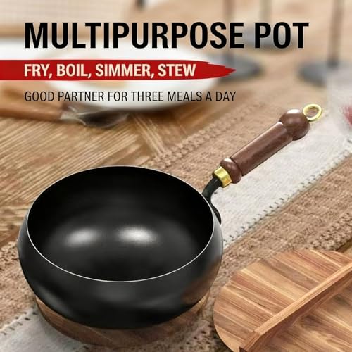 Wok de Hierro Fundido Japonés con Tapa 11.02 in miniatura 6