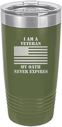 Rogue River Tactical Taza de viaje con tapa aislada al vacĂo, con texto en inglĂ©s "I Am A Veteran My Oath Never Expires My Oath Never Expires", Rogue River Tactical Taza de viaje con tapa aislada al vacĂo, con texto en inglĂ©s "I Am A Veteran My Oath Never Expires My Oath Never Expires",
