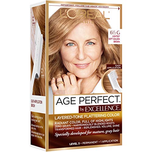 Image of L'Oreal Paris ExcellenceAge Perfect Layered Tone Flattering Color, 6.5G Lightest Soft Golden