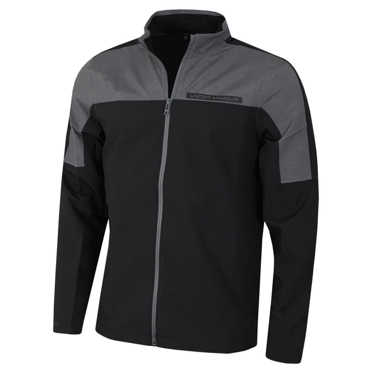 Under Armour Mens UA Storm Windstrike Full Zip Golf Sweater - Black - S