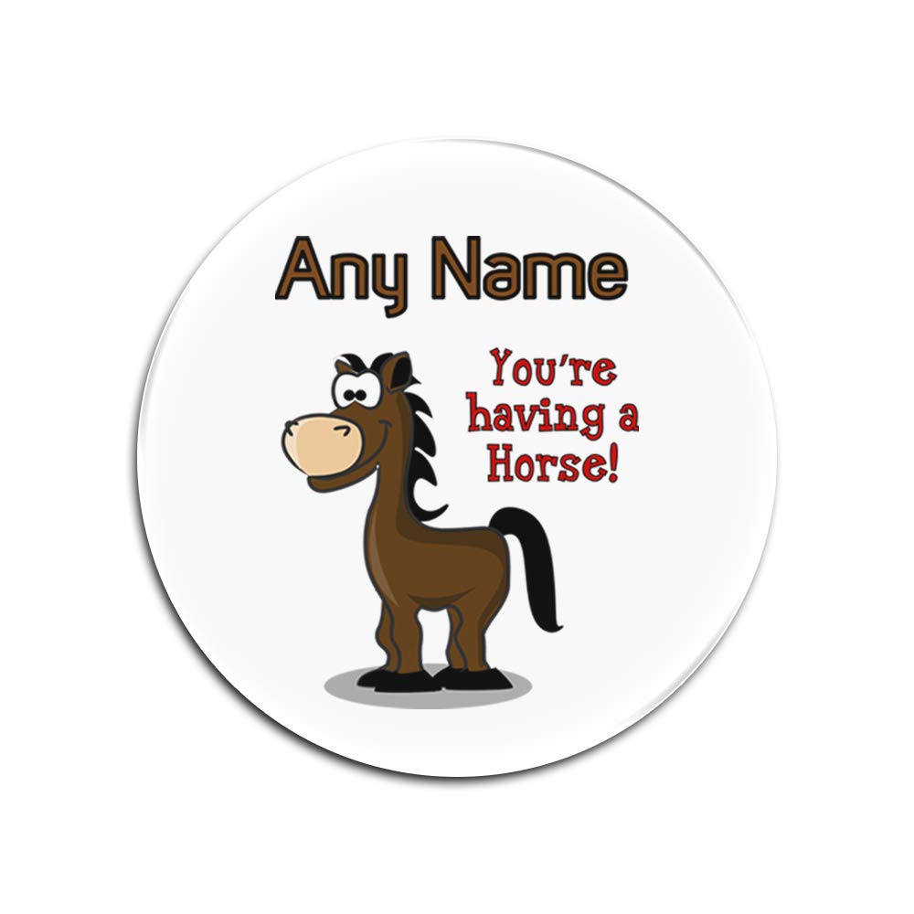 Dessous-de-verre en verre lot de 4 blancs ronds You are Having a Horse pour table