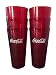 Coca-Cola Cups, Red Plastic Tumbler 24-Ounce Restaurant Grade, Carlisle, Set of 6