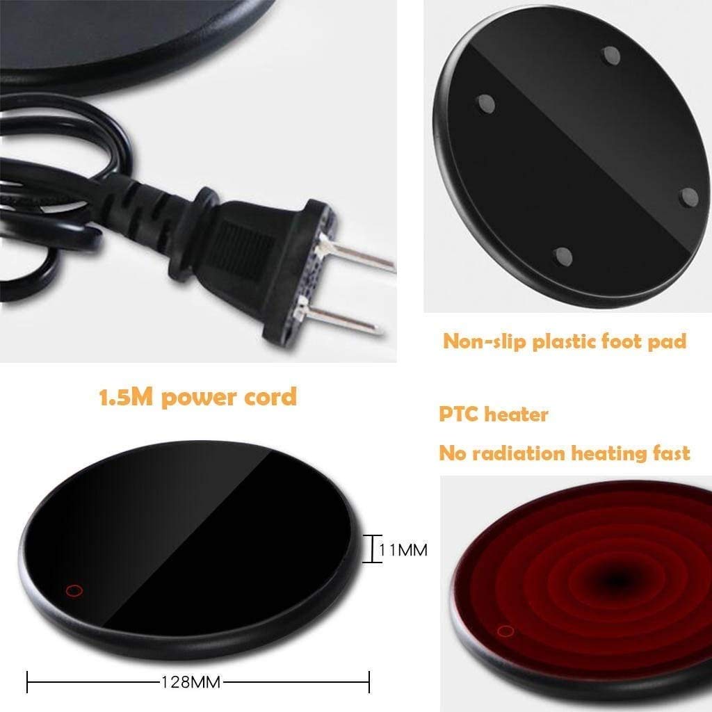 Taza de café Calentador, eléctrico Smart Beverage Taza, cálculo de la Taza de la montaña Caliente Almohadilla eléctrica for el té, el Agua, el Cacao, la Placa del Calentador de la Taza de Leche