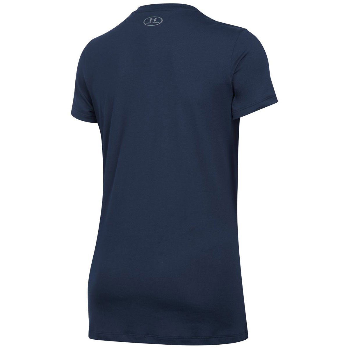 Under Armour, Tech Ssv, Maglietta A Maniche Corte, Donna, Blu (Midnight Navy/Metallic Silver 410), S