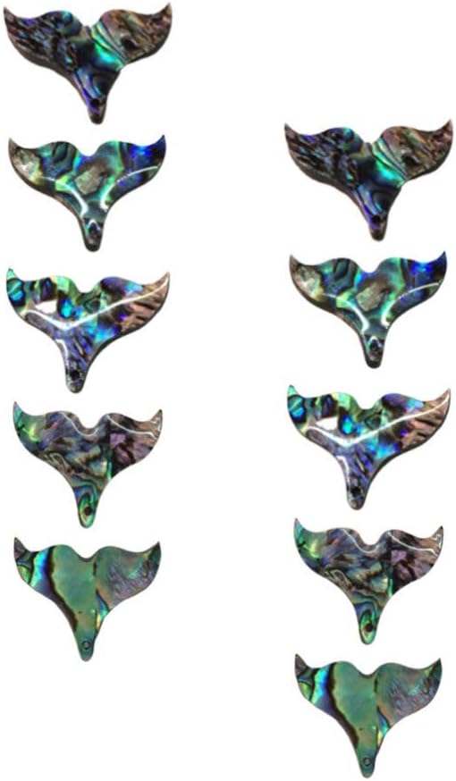 SUPVOX Abalone Shell Pendant Mermaid Tail Necklace Accessories Diy Craft Charms for Women Girls Jewelry Decoration 0.98X0.78In - Image 9
