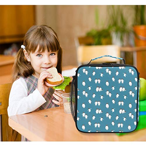 Keceur Penguin Atlantic Lunch Box Insulated Lunch Bag Reusable Cooler Meal Prep Bags Lunch Tote With Shoulder Strap For Men & Women & Boys & Girls #TOP5
