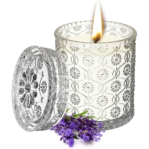 TTRWIN Lavender Scented Soy Wax Candle Cover