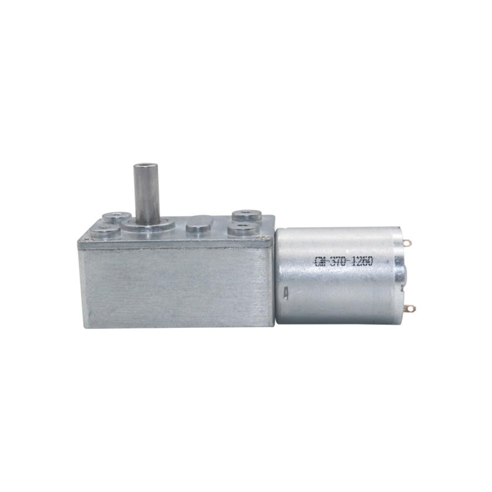 1 x 12 V 0,6 U/min Schneckengetriebemotor DC High Torque JGY370 Schneckengetriebemotor Reduktion 12 V (mit Halterung, 160 U/min)