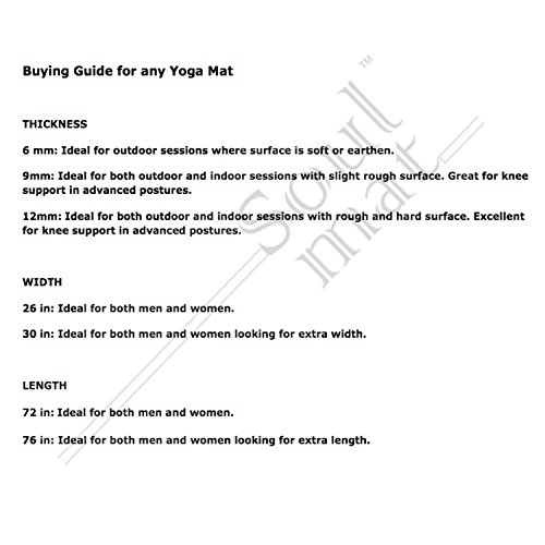 Image of AEROLITE Printed Yoga mat Extra Long Extra Wide /Fitness Mat with Sun Salutation (10mm, Ocean Blue)