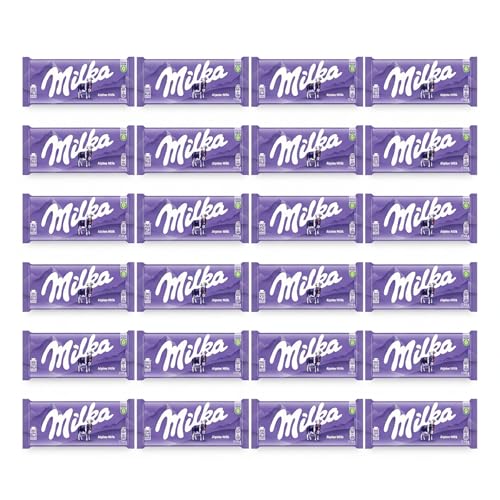 Image of Milka Alpenmilch Chocolate Bar (Pack of 24)