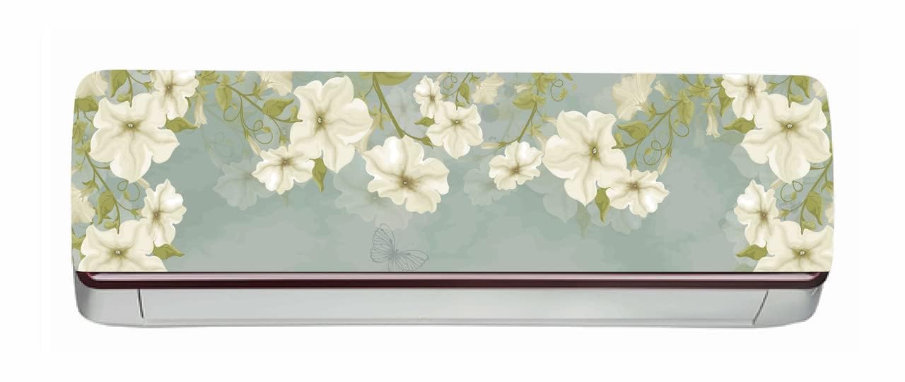 DreamKraft Decorative Flower AC Sticker (Multicolor PVC Vinyl 30cm x 91cm)-AC320