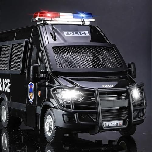 Image of 1:24 Scale Exclusive Alloy Metal Pull Back Die-cast Car Model with Sound Light Mini Auto Toy for Kids Metal Model Toy Car with Sound and Light (Black)