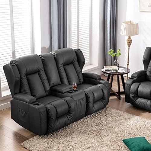 Buy SAMERY 67" RV Loveseat Recliner Double Recliner RV Sofa & Console