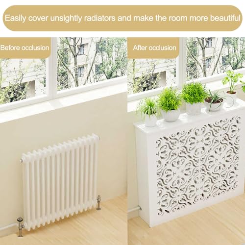 Armoire de rangement cache-radiateur en bois pour intérieur chic - 2