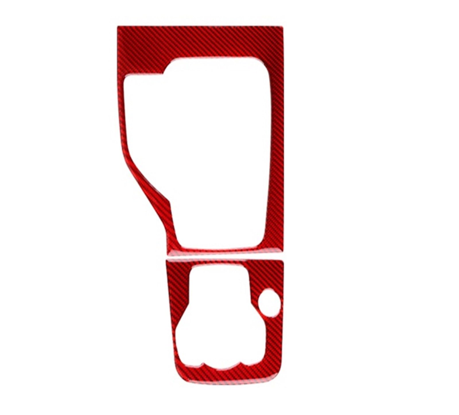 Interior Trim for Mazda 3 for Axela 2014 2015 2016 LHD RHD Car Automatic Gear Shift Panel Interior Trim Real Soft Carbon Fiber Sticker Cover Trim Sticker(for LHD Red Carbon)