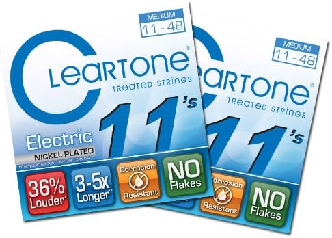 Cleartone Electric Guitar Strings - Medium - 9411 - 11-48 - 2 Packs