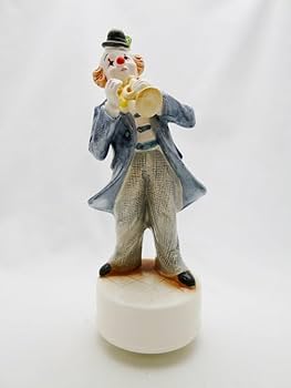 Amazon | SI-9 ピエロ オルゴール 曲：メモリー 回る 回転 陶器