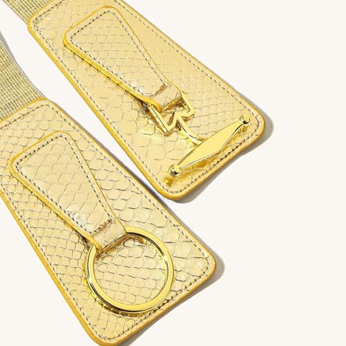 Women Glitter Wide Waist Belt Stretch Elastic Dresses Belts Fashion Club Party Belts4