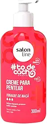 Salon Line, Creme para Pentear, #TodeCacho, Vinagre de Maçã, Vegano - Para Cabelos Ondulados, Cacheados e Crespos, 300ml