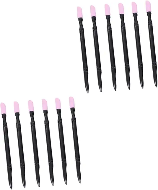 Healvian 12Pcs Nail File Buffer Kit - Orange Manicure Set for Women