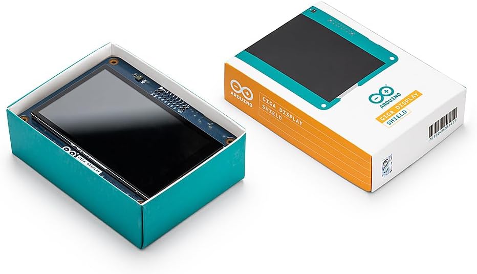 Arduino GIGA Display Shield [ASX00039] - 3.97” Touch Screen Solution for Arduino GIGA R1 WiFi with IMU, Digital Microphone, and Arducam Connector for Enhanced Project Functionality
