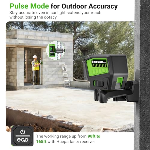 Image of HUEPAR 3 Point Self Leveling Laser Alignment Tool with Plus Mode
