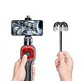 Vividia ME-610i Flexible Joystick Articulating 1280x720 HD USB Inspection Camera Borescope Videoscope with 6mm (0.236') Diameter 1m Long for Apple iOS Phones Tablets and Android Devices
