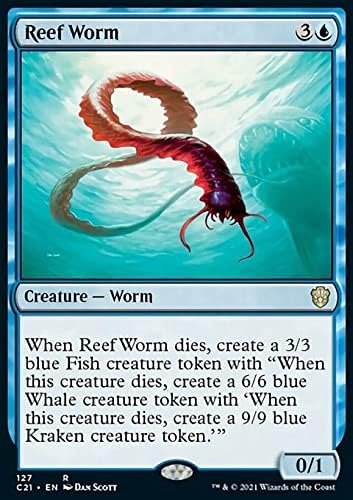 MTG Magic: The Gathering - Reef Worm (127) Commander 2021 C21
