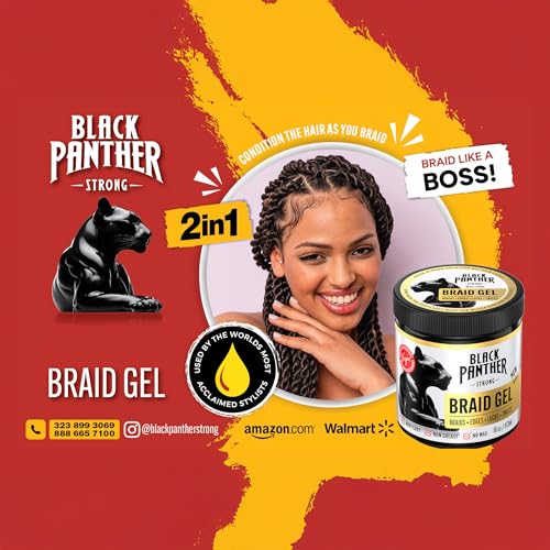 Black Panther Braid Gel | Smooths Frizz & Adds Shine