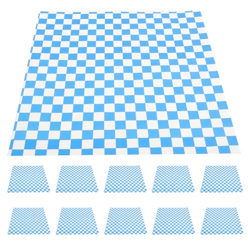 BESPORTBLE Papel para Envolver Alimentos Antigrasa 50 Hojas 30X30 CM Papel para Hornear y Papas Fritas Forros para Cestas de Comida Adecuado para Sándwiches y Comidas Rápidas