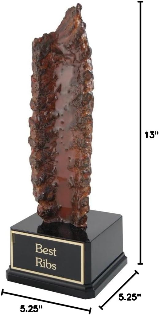 Far Out Awards Best Ribs Trophy - BBQ Trophy, Barbecue Award, Best Chef Gift, Rib Cook-Off Prize