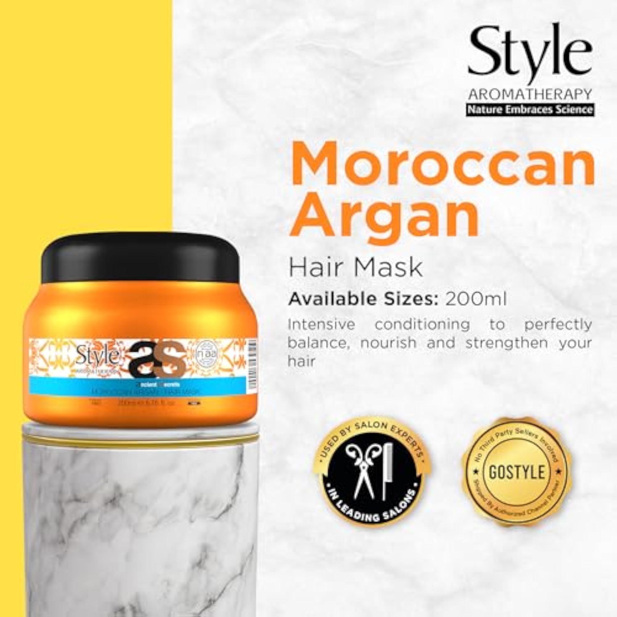 Professional Moroccan Argan Hair Mask with Antioxidants