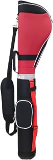 Golf Club Bags, Golf Gun Bag Retractable Height Contain Half Set Golf Clubs Nylon Golf Stand Bags Travel bag (Color : Red)