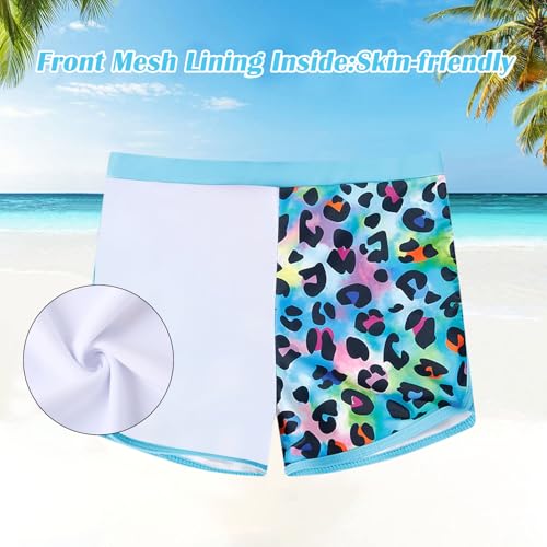 Image of TUONROAD Girls 2 Pieces Rash Guard Swimsuit Long Sleeve Tankini for 4-10 Years