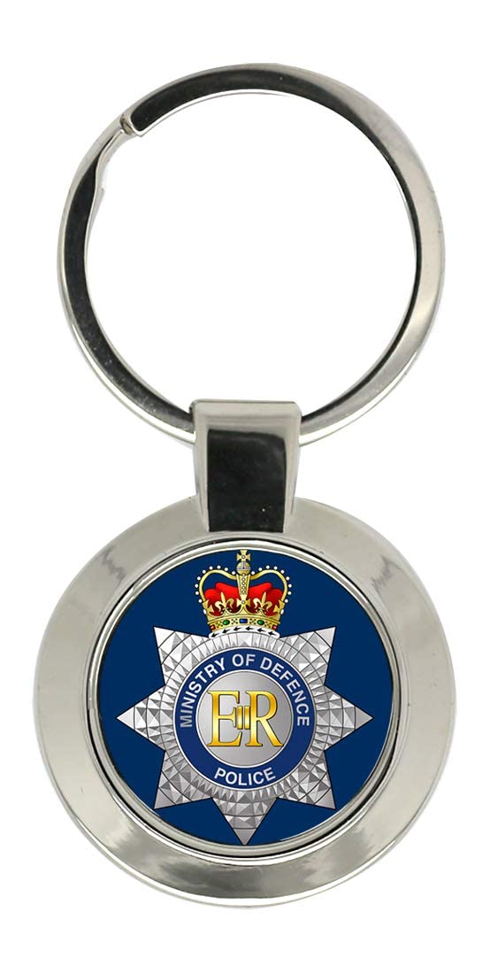 Giftshop Uk Unisex Silver Coloured Metal Mod Police Key Ring