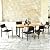 Tangkula 7 Pieces Outdoor Dining Set, Patented Patio Furniture Set w/Large Rectangle Acacia Wood Table Top, Rattan Chairs with Steel Frame, Umbrella Hole, for Backyard Garden